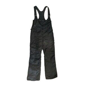 Vintage Confy Swing West Skiwear Bib Ski Pants Black Women Size 10 Made USA